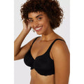 Black-White - Lifestyle - Gorgeous Womens-Ladies Lace T-Shirt Bra (Pack of 2)