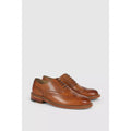 Tan - Back - Debenhams Mens Technic Chester Leather Brogues