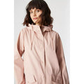 Blush - Side - Principles Womens-Ladies Long Waterproof Jacket