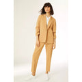 Camel - Lifestyle - Principles Womens-Ladies Ruched Tailored Blazer