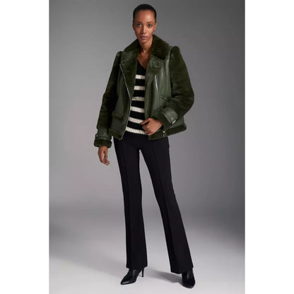 Khaki - Lifestyle - Principles Womens-Ladies Adjustable Cuff Flight Jacket