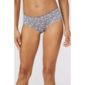 Grey - Side - Debenhams Womens-Ladies Paisley Lace Detail Briefs (Pack of 5)