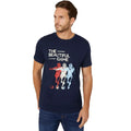 Navy - Front - Maine Mens The Beautiful Game Printed T-Shirt