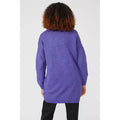 Violet - Back - Maine Womens-Ladies Knitted Detail Seams Jumper