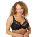 Black - Front - Gorgeous Womens-Ladies High Apex Floral Bra