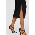 Black - Side - Debenhams Womens-Ladies Midi Pencil Skirt