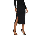 Black - Front - Debenhams Womens-Ladies Midi Pencil Skirt