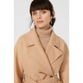 Toffee - Side - Principles Womens-Ladies Belted Longline Coat