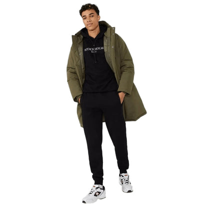 Khaki - Front - Red Herring Mens Longline Parka