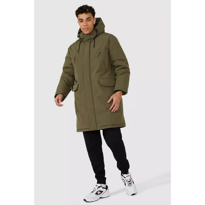 Khaki - Lifestyle - Red Herring Mens Longline Parka