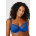 True Blue-Black - Close up - Gorgeous Womens-Ladies Harlan Floral Non-Padded Bra (Pack of 2)