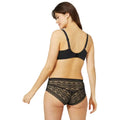 Black - Back - Gorgeous Womens-Ladies Lace Recycled Bra