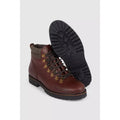 Brown - Back - Mantaray Mens Leon Leather Hiking Boots