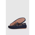 Navy - Side - RedTape Mens Maddox Suede Loafers