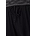 Black - Side - Debenhams Mens Striped Jersey Grandad Collar Long Pyjama Set