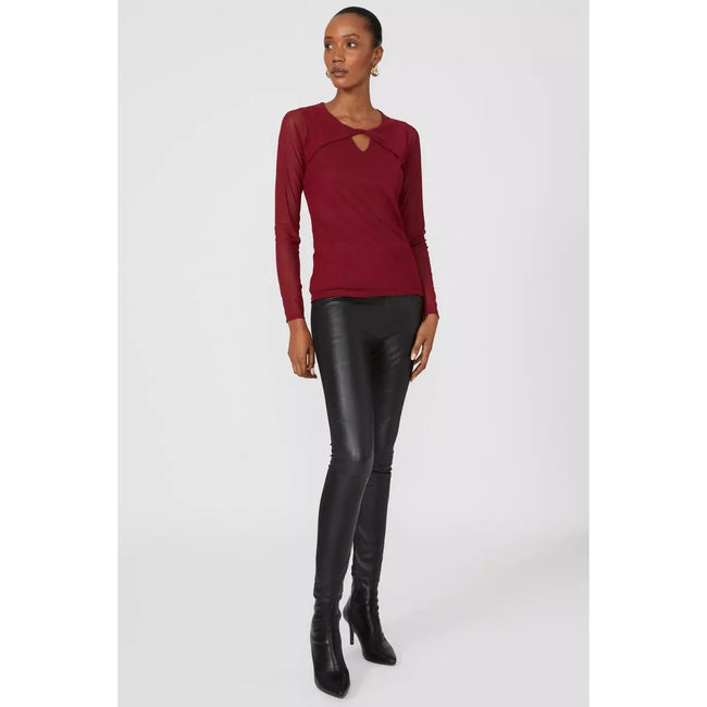 Principles Womens/Ladies Mesh Twist Neck Long-Sleeved Top | Discounts ...