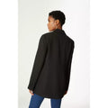 Black - Back - Principles Womens-Ladies Longline Double-Breasted Tailored Blazer