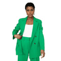 Bright Green - Front - Principles Womens-Ladies Longline Double-Breasted Tailored Blazer
