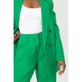 Bright Green - Back - Principles Womens-Ladies Longline Double-Breasted Tailored Blazer