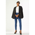Black - Pack Shot - Principles Womens-Ladies Longline Double-Breasted Tailored Blazer