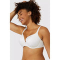 White - Lifestyle - Gorgeous Womens-Ladies T-Shirt Bra