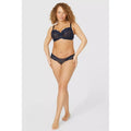 Navy - Pack Shot - Gorgeous Womens-Ladies Broderie Knickers