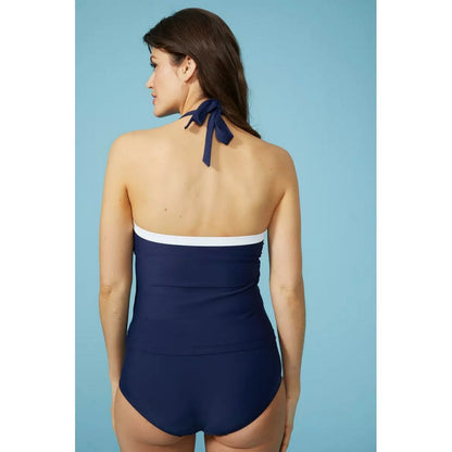 Navy - Back - Debenhams Womens-Ladies Non-Padded Tankini Top