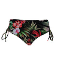 Black - Side - Debenhams Womens-Ladies Floral Front Tie Bikini Set