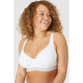 White - Front - Gorgeous Womens-Ladies Cotton High Apex Bra