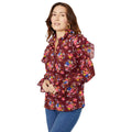 Red - Front - Mantaray Womens-Ladies Floral Frill Detail Blouse