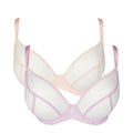 Lilac-Light Pink - Front - Gorgeous Womens-Ladies Sheer Non-Padded Bra (Pack of 2)