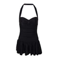 Black - Front - Debenhams Womens-Ladies Skirted One Piece Swimsuit