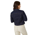 Dark Wash - Back - Mantaray Womens-Ladies Western Denim Jacket