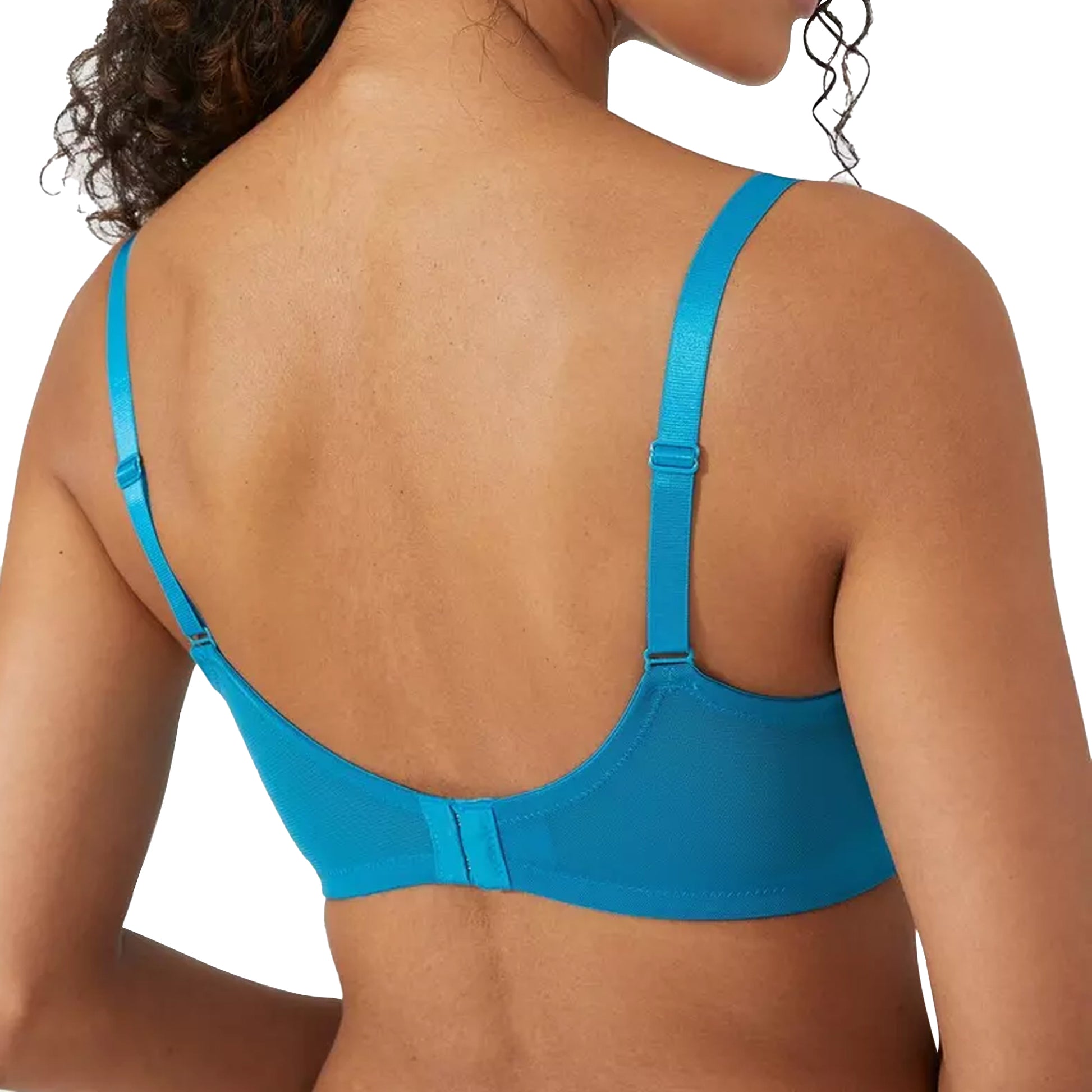 Teal - Back - Debenhams Womens-Ladies Eyelash Lace Plunge Bra