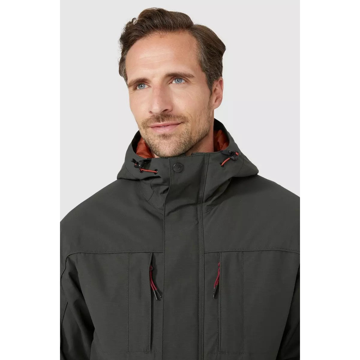 Khaki - Side - Mantaray Mens Ripstop Jacket