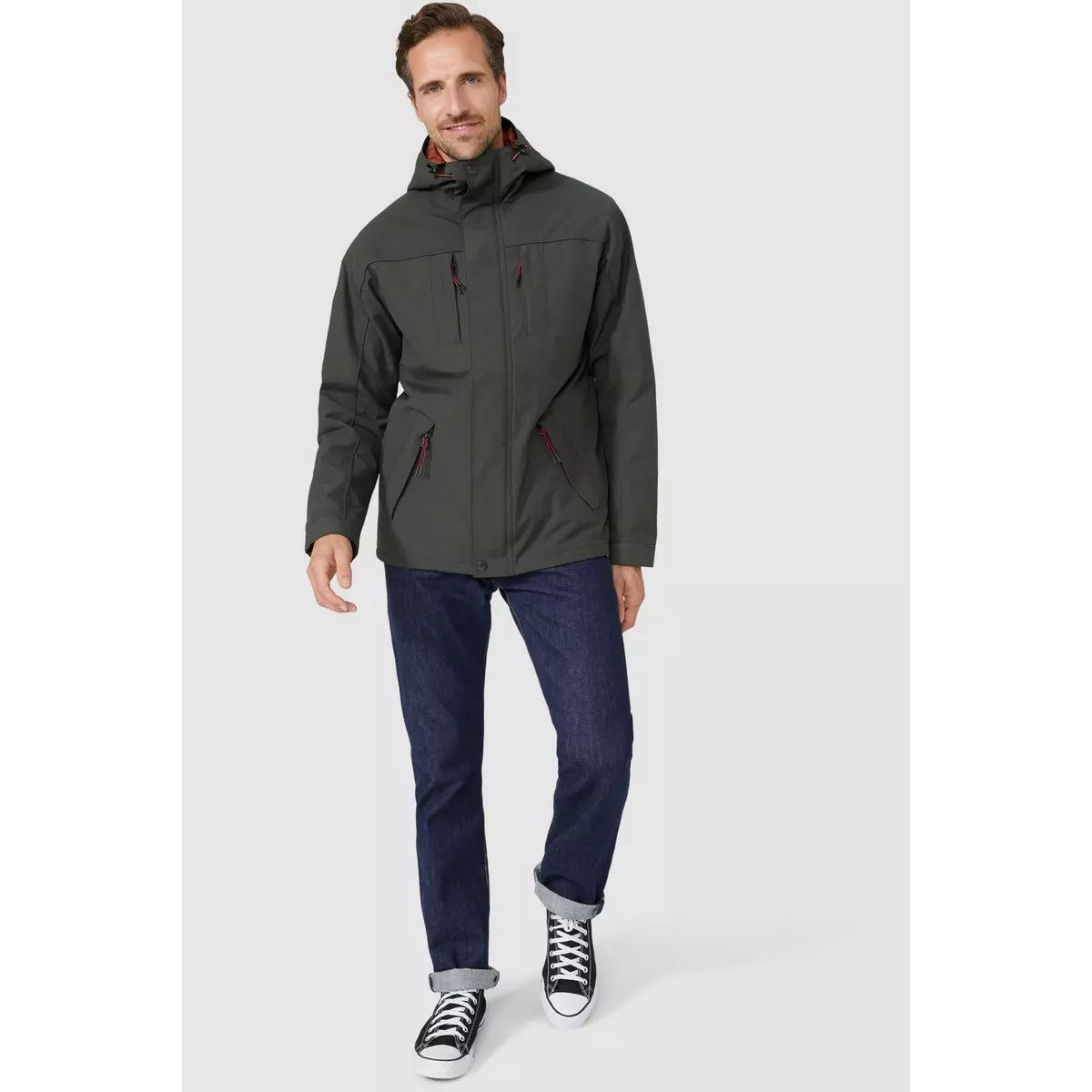 Khaki - Lifestyle - Mantaray Mens Ripstop Jacket