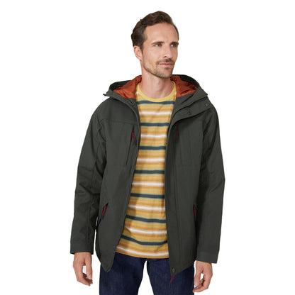 Khaki - Front - Mantaray Mens Ripstop Jacket