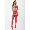 Hot Pink - Lifestyle - Debenhams Womens-Ladies Love Heart Embroidered Suspender Belt