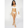 Ivory - Pack Shot - Gorgeous Womens-Ladies Lily Embroidered Bridal Thong