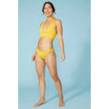 Mustard - Pack Shot - Mantaray Womens-Ladies Textured Bikini Bottoms