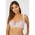 Raspberry-White - Pack Shot - Gorgeous Womens-Ladies Floral Bra (Pack of 2)