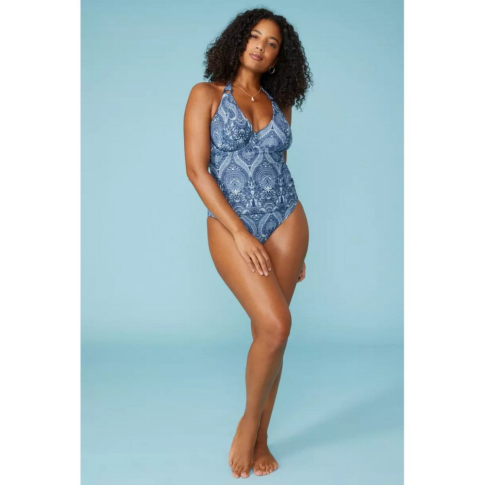 Navy - Pack Shot - Gorgeous Womens-Ladies Non-Padded Tankini Top