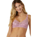 Pink - Front - Debenhams Womens-Ladies Diana Lace Non-Wired Bra
