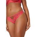 Warm Coral - Front - Gorgeous Womens-Ladies Floral Embroidered Briefs