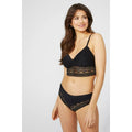 Black - Side - Debenhams Womens-Ladies Lace Recycled Bralette