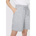 Grey - Lifestyle - Mantaray Womens-Ladies Linen Blend Waist Tie Shorts