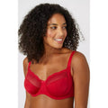 Black-Red - Close up - Gorgeous Womens-Ladies Non-Padded Bra (Pack of 2)