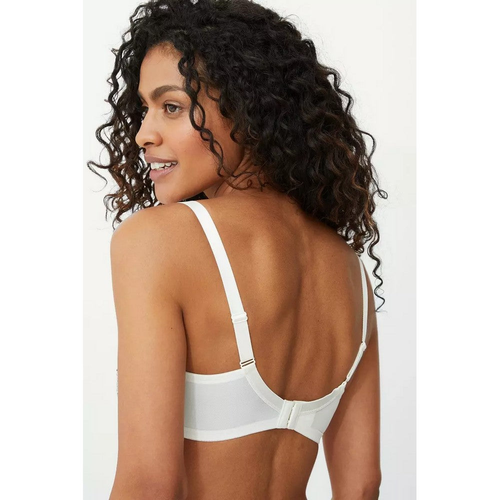 Black-White - Back - Gorgeous Womens-Ladies Animal Print Minimiser Bra (Pack of 2)
