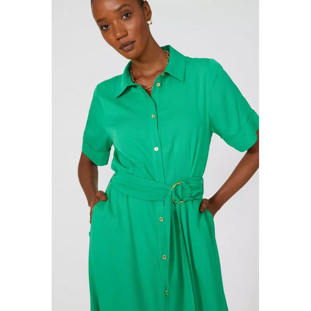Principles Womens/Ladies Belted Button Detail Midi Shirt Dress Universal Textiles Principles Womens/Ladies Belted Button Detail Midi Shirt Dress Universal Textiles