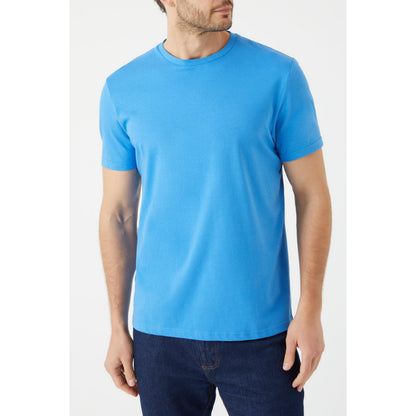 Bright Blue - Front - Maine Mens Cotton Crew Neck T-Shirt